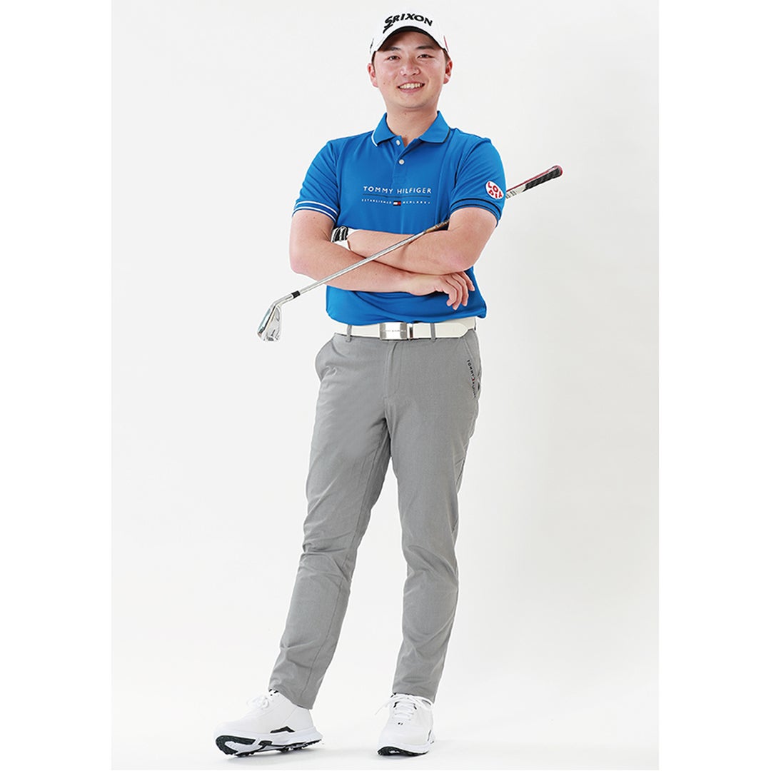 木村太一プロ着用 TommyHilfigerGolf トミー ヒルフィガー メンズ ゴルフウェア パンツ THMA619 グレー