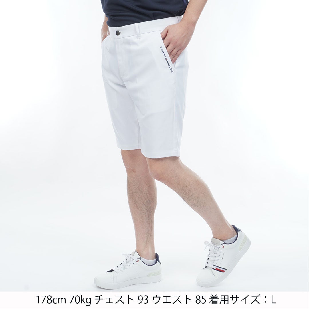 TommyHilfigerGolf トミー ヒルフィガー メンズ ゴルフウェア ショートパンツ THMA620 ホワイト 詳細1