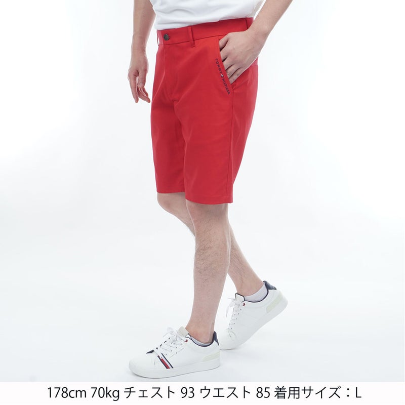 TommyHilfigerGolf トミー ヒルフィガー メンズ ゴルフウェア ショートパンツ THMA620 レッド 詳細1