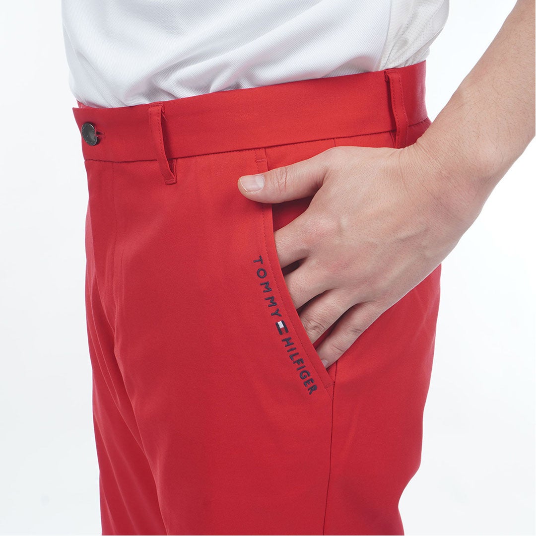 TommyHilfigerGolf トミー ヒルフィガー メンズ ゴルフウェア ショートパンツ THMA620 レッド 詳細5