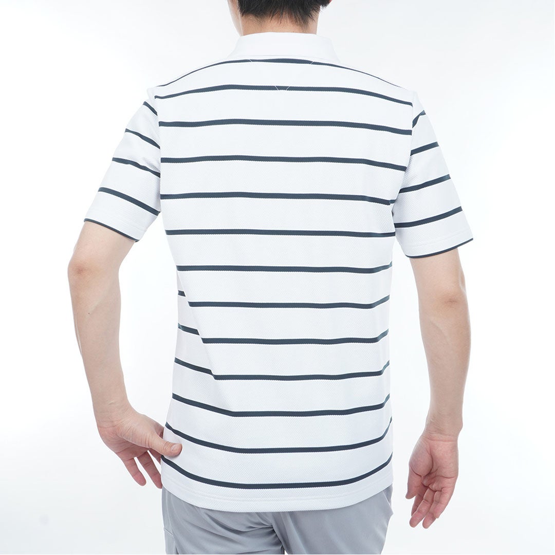 トミー ヒルフィガー ゴルフ TOMMY HILFIGER GOLF メンズ メッシュボーダー 半袖ポロシャツ THMA621 マルチ