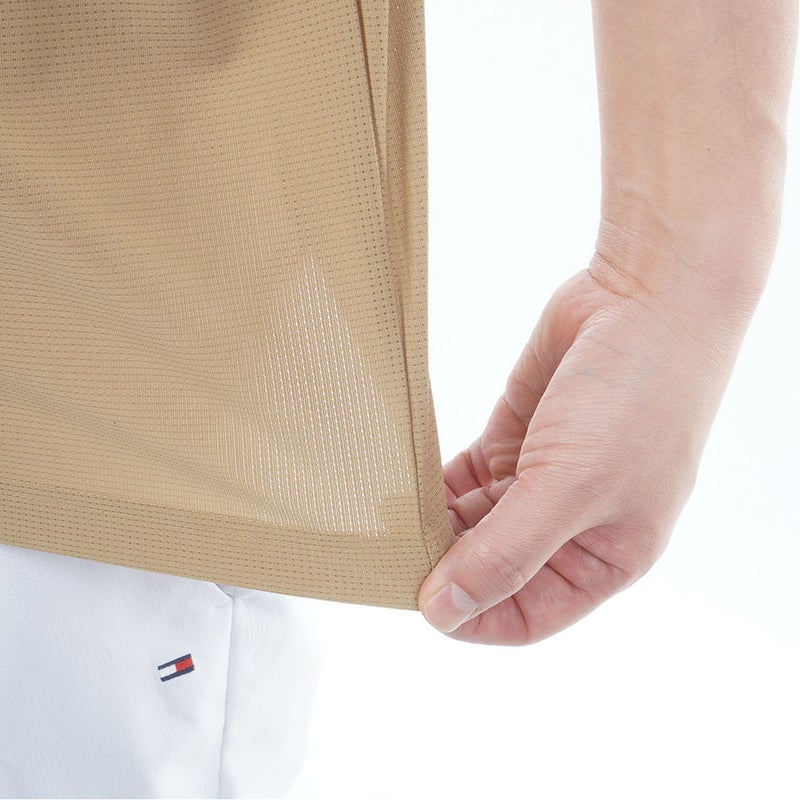 トミー ヒルフィガー ゴルフ TOMMY HILFIGER GOLF メンズ クラシック 半袖台衿シャツ THMA622 キャメル