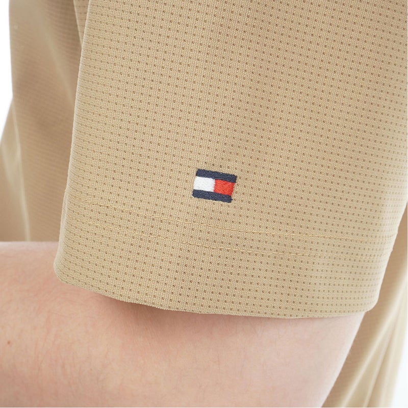 トミー ヒルフィガー ゴルフ TOMMY HILFIGER GOLF メンズ クラシック 半袖台衿シャツ THMA622 キャメル