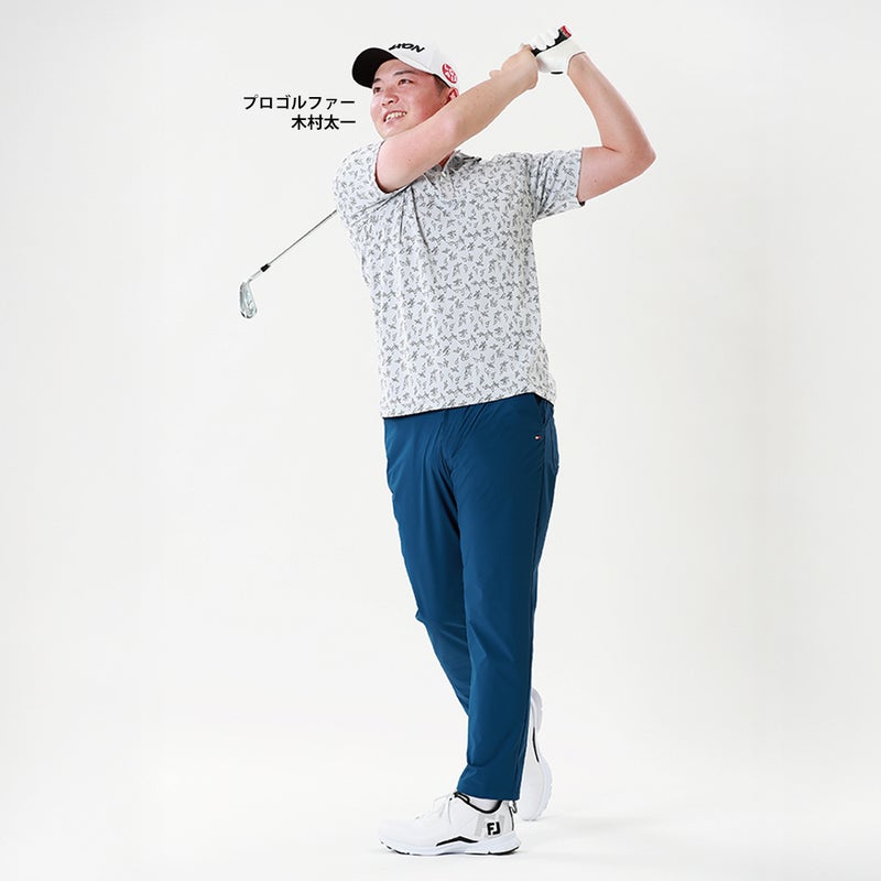 木村太一プロ着用　TommyHilfigerGolf トミー ヒルフィガー メンズ ゴルフウェア パンツ THMA624 ディープブルー