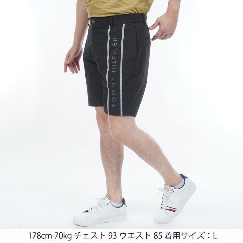 TommyHilfigerGolf トミー ヒルフィガー メンズ ゴルフウェア ショートパンツ THMA625 ブラック 詳細1