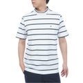 トミー ヒルフィガー ゴルフ TOMMY HILFIGER GOLF メンズ メッシュボーダー 半袖モックシャツ THMA627 マルチ