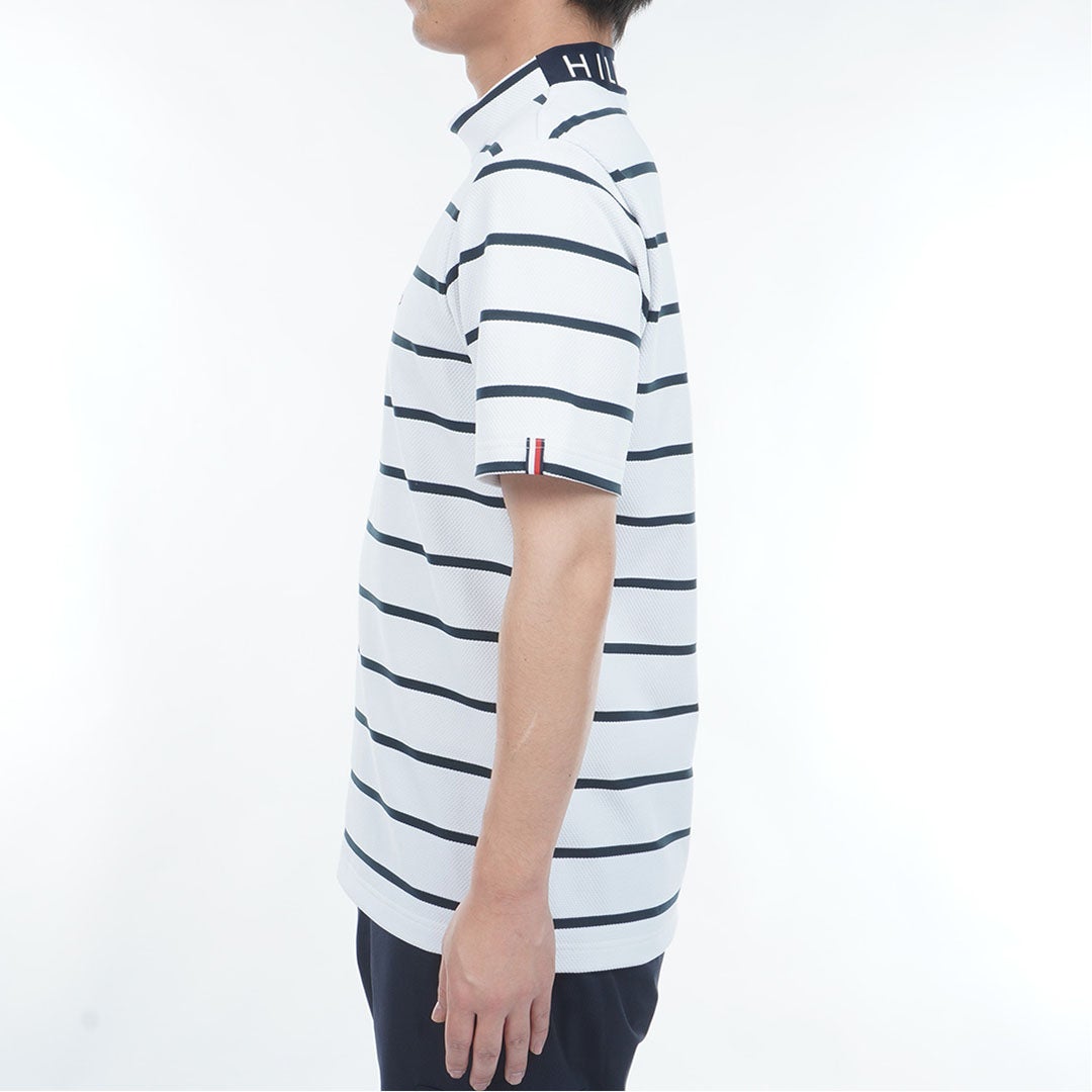 トミー ヒルフィガー ゴルフ TOMMY HILFIGER GOLF メンズ メッシュボーダー 半袖モックシャツ THMA627 マルチ