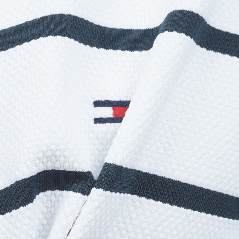 トミー ヒルフィガー ゴルフ TOMMY HILFIGER GOLF メンズ メッシュボーダー 半袖モックシャツ THMA627 マルチ