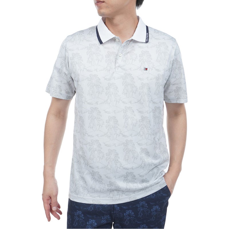 TommyHilfigerGolf トミー ヒルフィガー メンズ ゴルフウェア 半袖 ポロシャツ THMA628 ホワイト