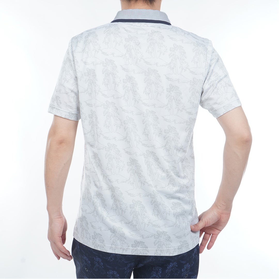 TommyHilfigerGolf トミー ヒルフィガー メンズ ゴルフウェア 半袖 ポロシャツ THMA628 ホワイト 詳細2