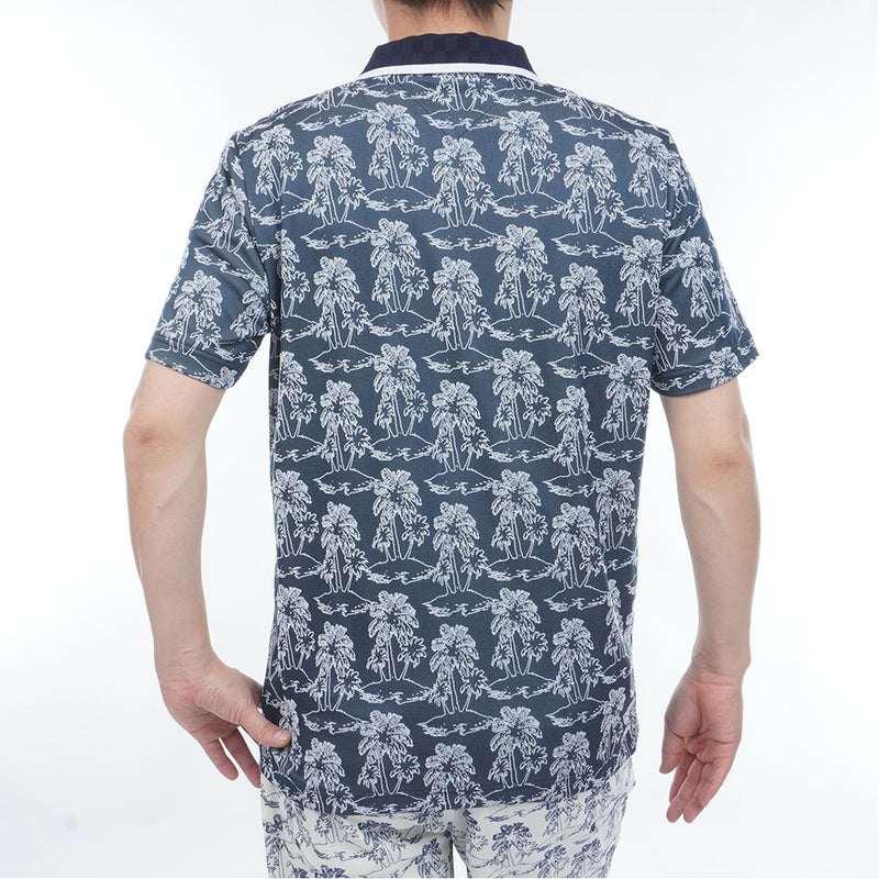 TommyHilfigerGolf トミー ヒルフィガー メンズ ゴルフウェア 半袖 ポロシャツ THMA628 ネイビー 詳細2