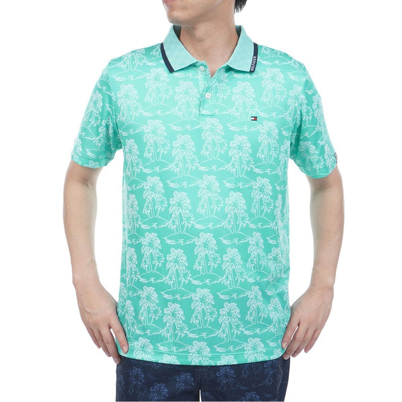 TommyHilfigerGolf トミー ヒルフィガー メンズ ゴルフウェア 半袖 ポロシャツ THMA628 ブルーグリーン