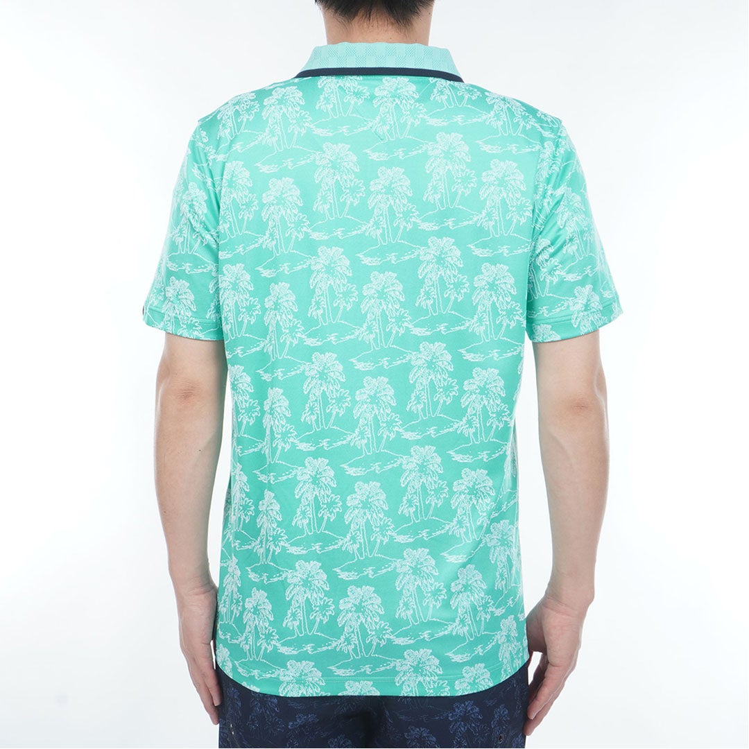 TommyHilfigerGolf トミー ヒルフィガー メンズ ゴルフウェア 半袖 ポロシャツ THMA628 ブルーグリーン 詳細3