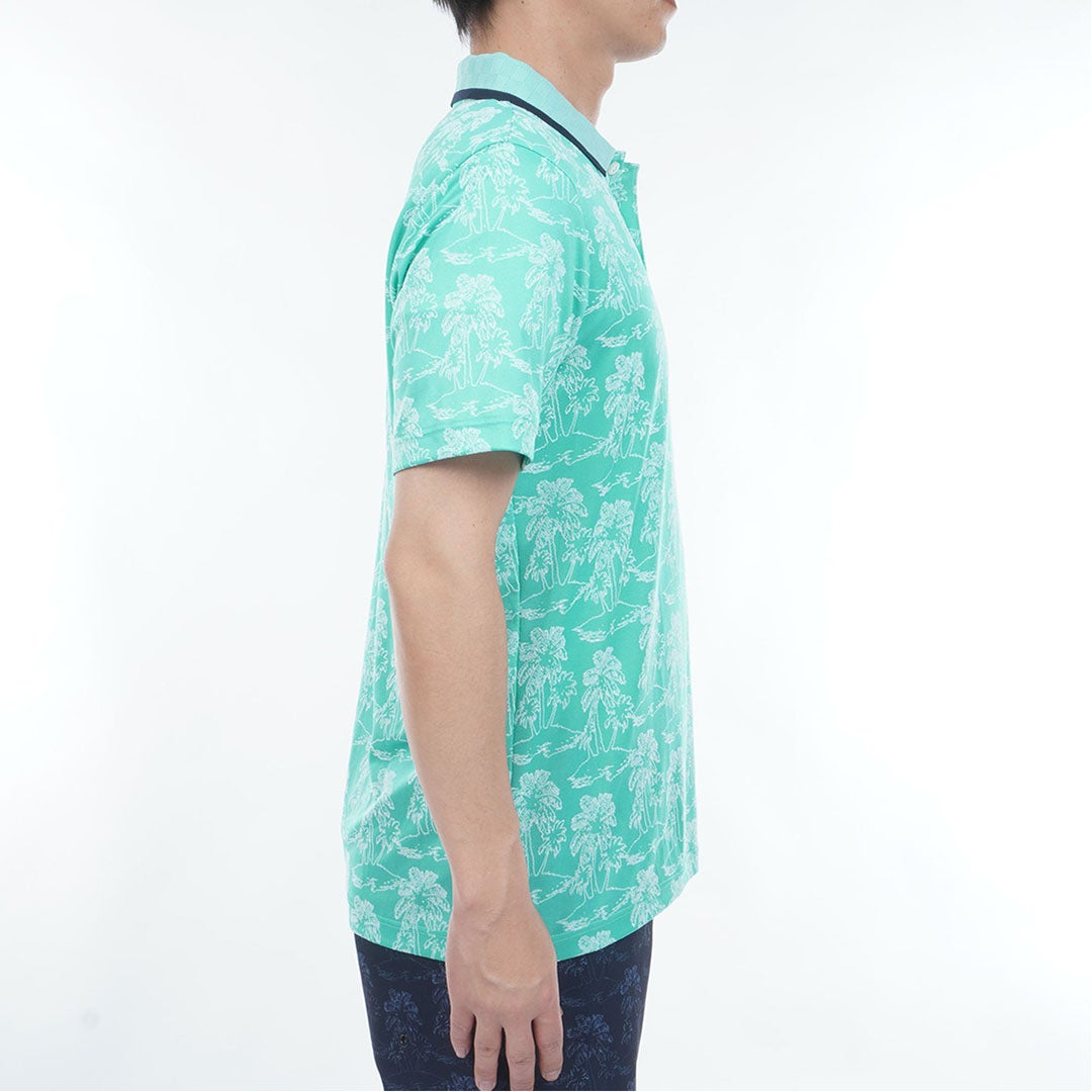 TommyHilfigerGolf トミー ヒルフィガー メンズ ゴルフウェア 半袖 ポロシャツ THMA628 ブルーグリーン 詳細4