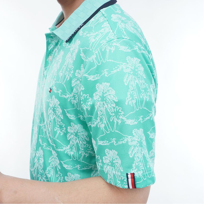 TommyHilfigerGolf トミー ヒルフィガー メンズ ゴルフウェア 半袖 ポロシャツ THMA628 ブルーグリーン 詳細6