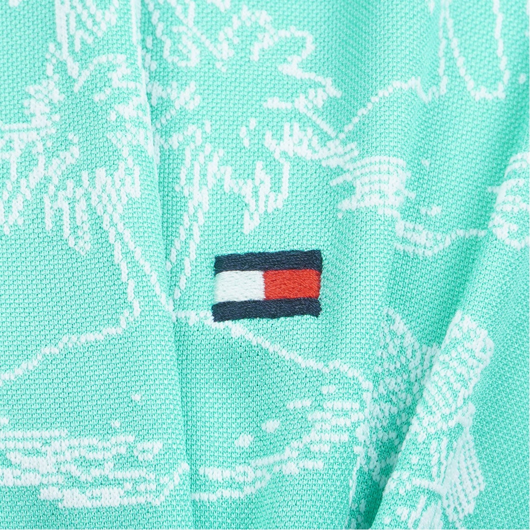 TommyHilfigerGolf トミー ヒルフィガー メンズ ゴルフウェア 半袖 ポロシャツ THMA628 ブルーグリーン 詳細9