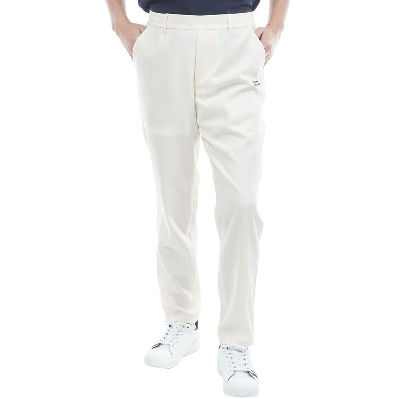 トミー ヒルフィガー ゴルフ TOMMY HILFIGER GOLF メンズ パナマメッシュ テーパードパンツ THMA629 オフホワイト
