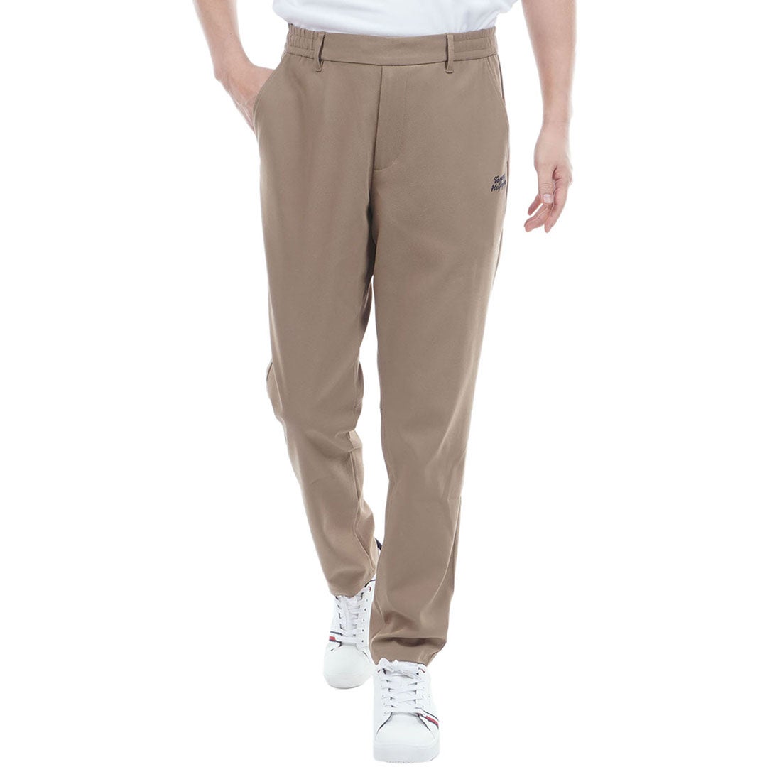 トミー ヒルフィガー ゴルフ TOMMY HILFIGER GOLF メンズ パナマメッシュ テーパードパンツ THMA629 ベージュ