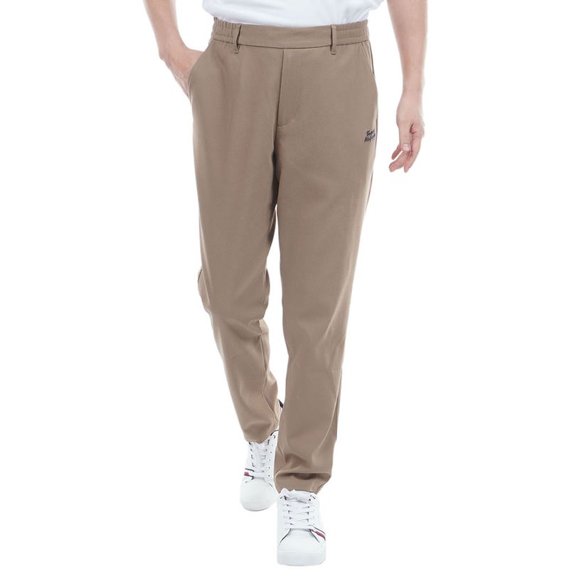 トミー ヒルフィガー ゴルフ TOMMY HILFIGER GOLF メンズ パナマメッシュ テーパードパンツ THMA629 ベージュ