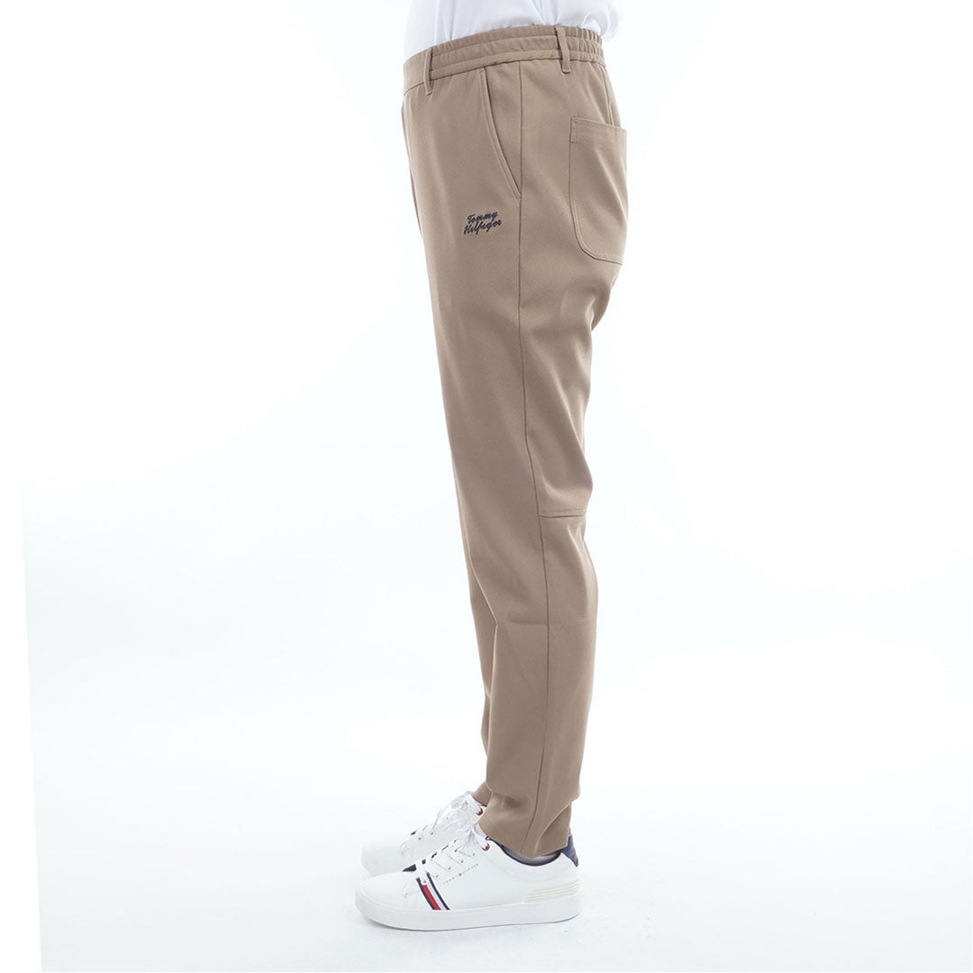 トミー ヒルフィガー ゴルフ TOMMY HILFIGER GOLF メンズ パナマメッシュ テーパードパンツ THMA629 ベージュ