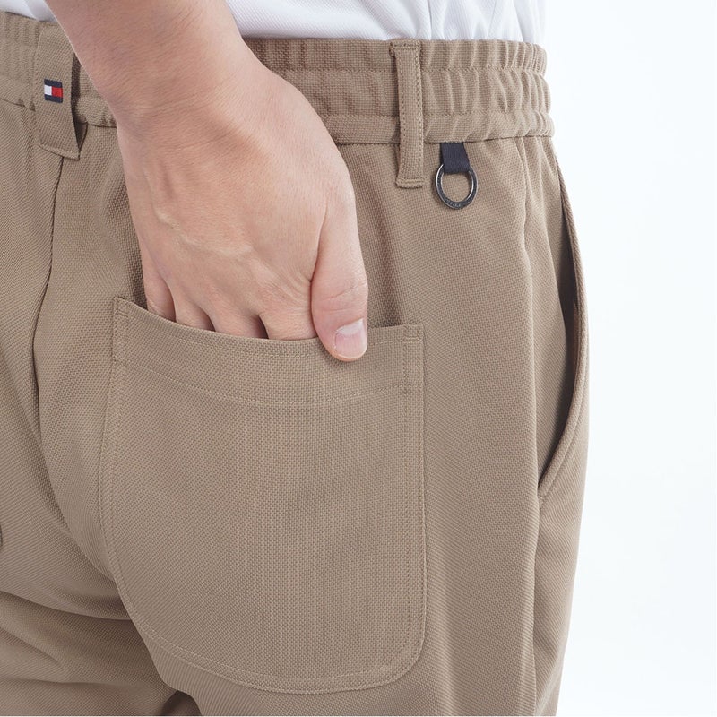 トミー ヒルフィガー ゴルフ TOMMY HILFIGER GOLF メンズ パナマメッシュ テーパードパンツ THMA629 ベージュ