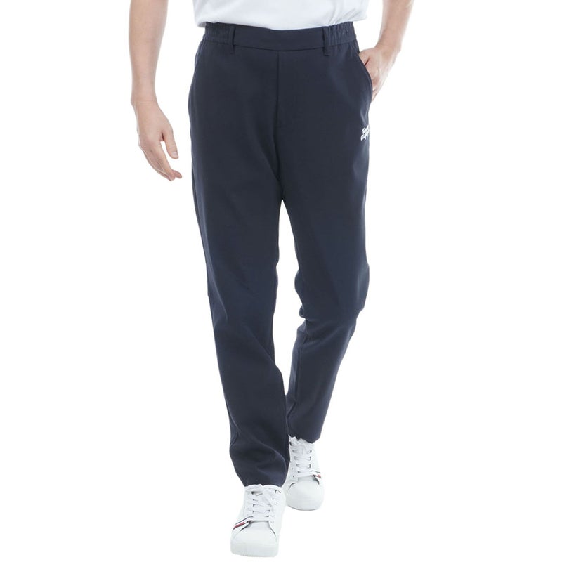 トミー ヒルフィガー ゴルフ TOMMY HILFIGER GOLF メンズ パナマメッシュ テーパードパンツ THMA629 ネイビー