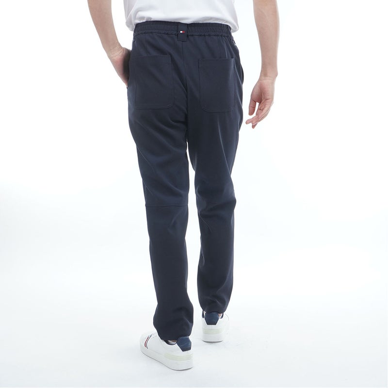 トミー ヒルフィガー ゴルフ TOMMY HILFIGER GOLF メンズ パナマメッシュ テーパードパンツ THMA629 ネイビー