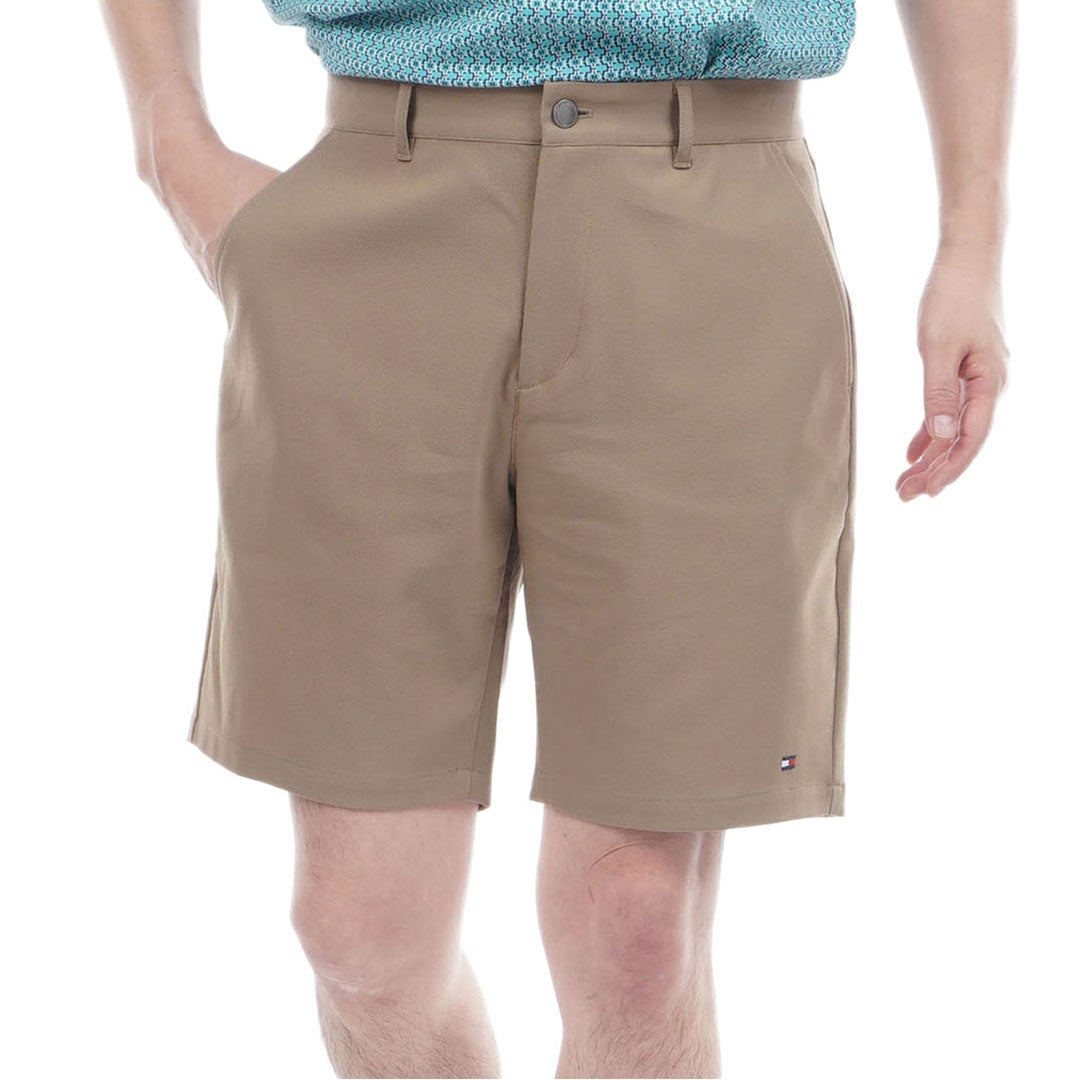 トミー ヒルフィガー ゴルフ TOMMY HILFIGER GOLF メンズ パナマメッシュ ショートパンツ THMA630 ベージュ
