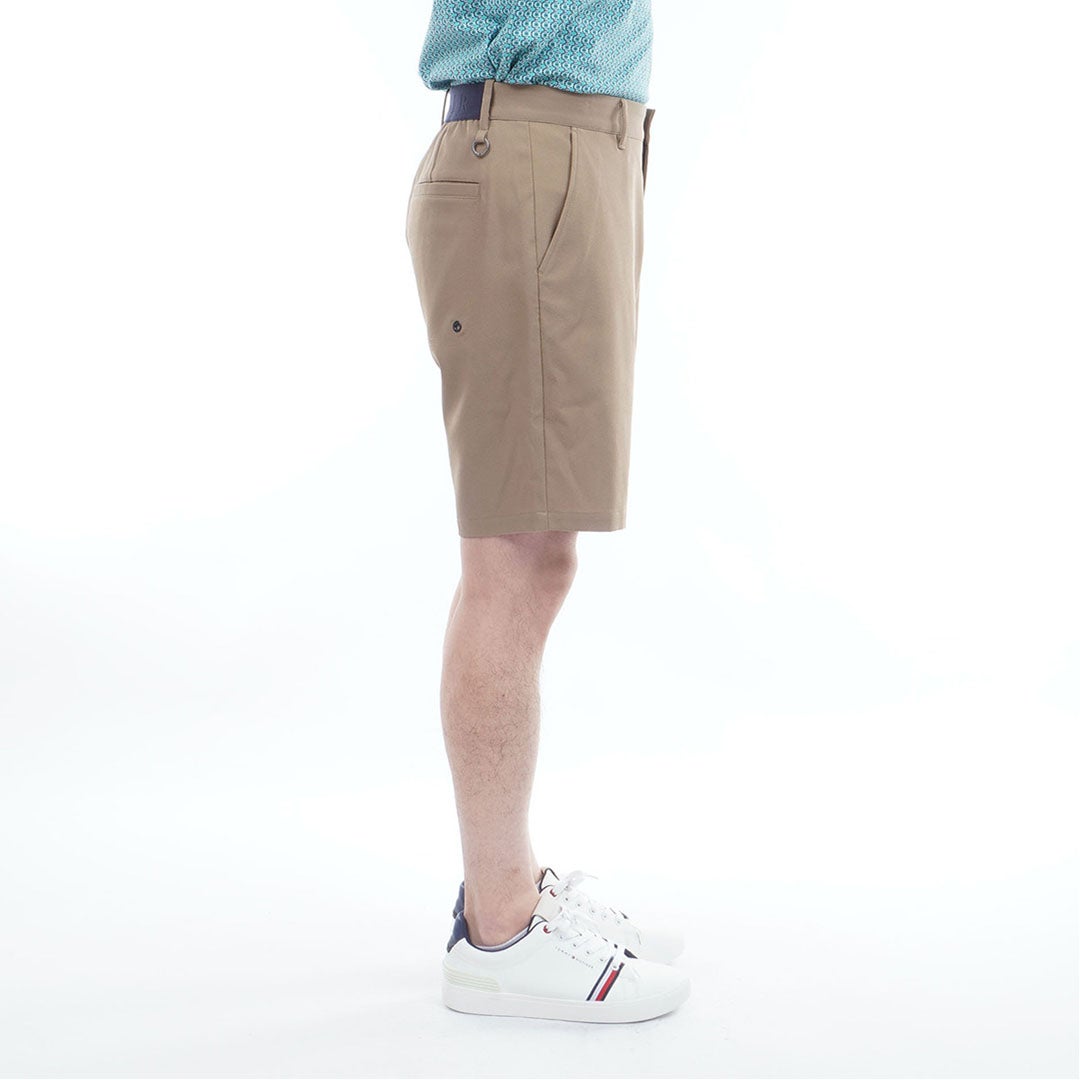 トミー ヒルフィガー ゴルフ TOMMY HILFIGER GOLF メンズ パナマメッシュ ショートパンツ THMA630 ベージュ