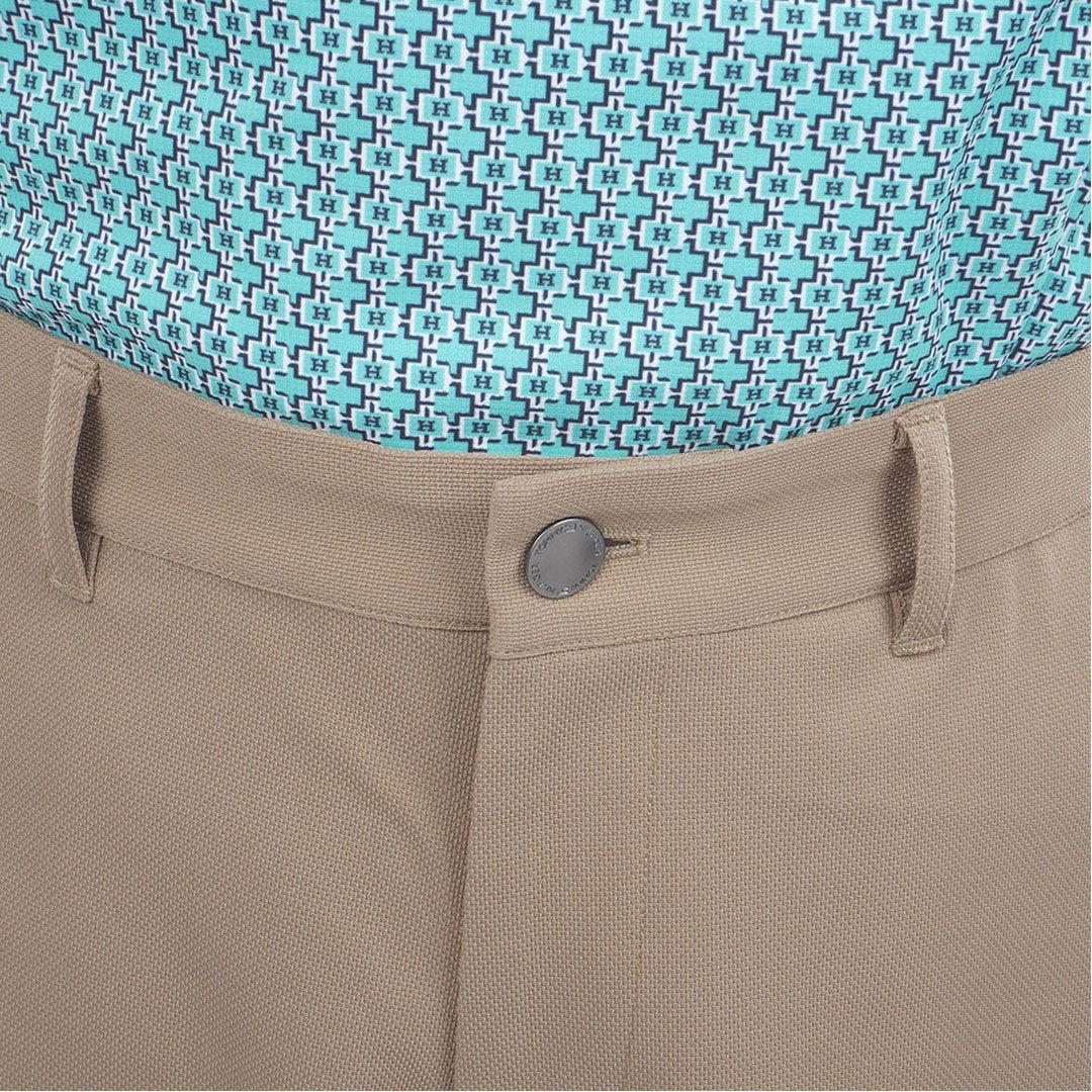 トミー ヒルフィガー ゴルフ TOMMY HILFIGER GOLF メンズ パナマメッシュ ショートパンツ THMA630 ベージュ