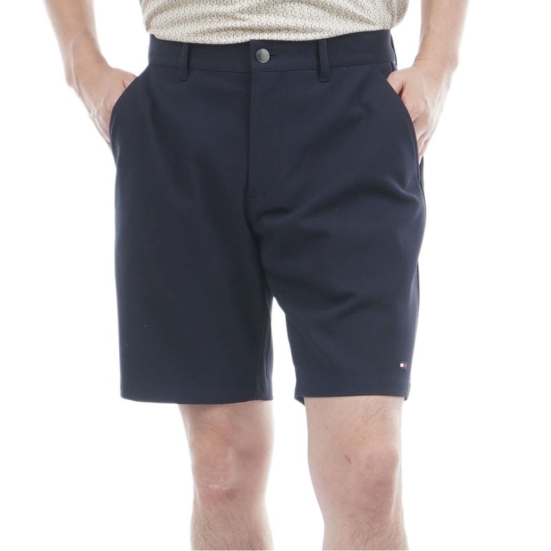 トミー ヒルフィガー ゴルフ TOMMY HILFIGER GOLF メンズ パナマメッシュ ショートパンツ THMA630 ネイビー