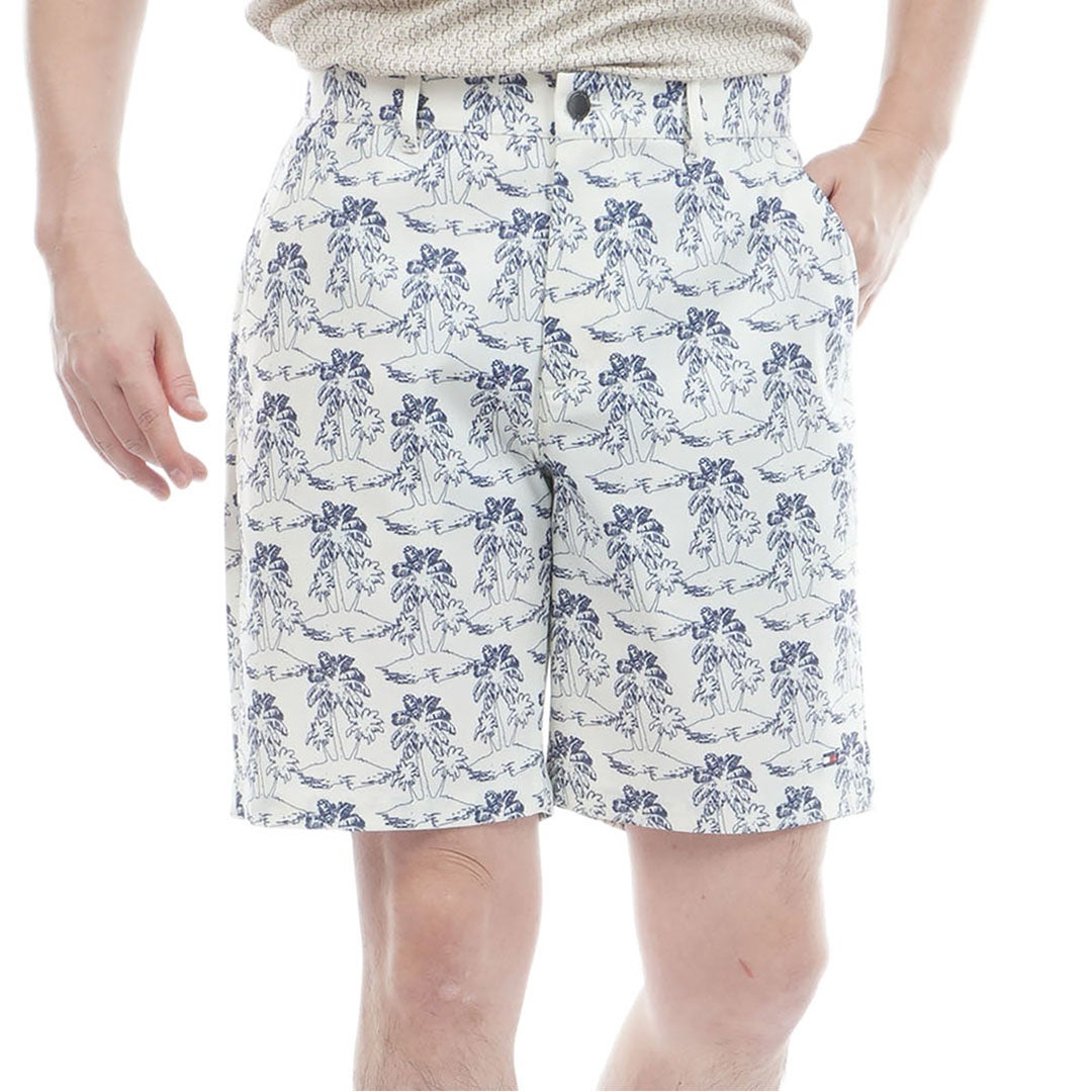 トミー ヒルフィガー ゴルフ TOMMY HILFIGER GOLF メンズ パナマメッシュ ショートパンツ THMA630 マルチ