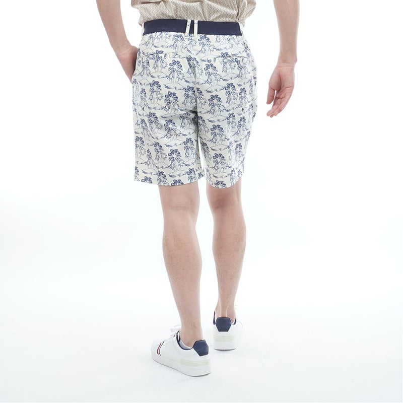 トミー ヒルフィガー ゴルフ TOMMY HILFIGER GOLF メンズ パナマメッシュ ショートパンツ THMA630 マルチ