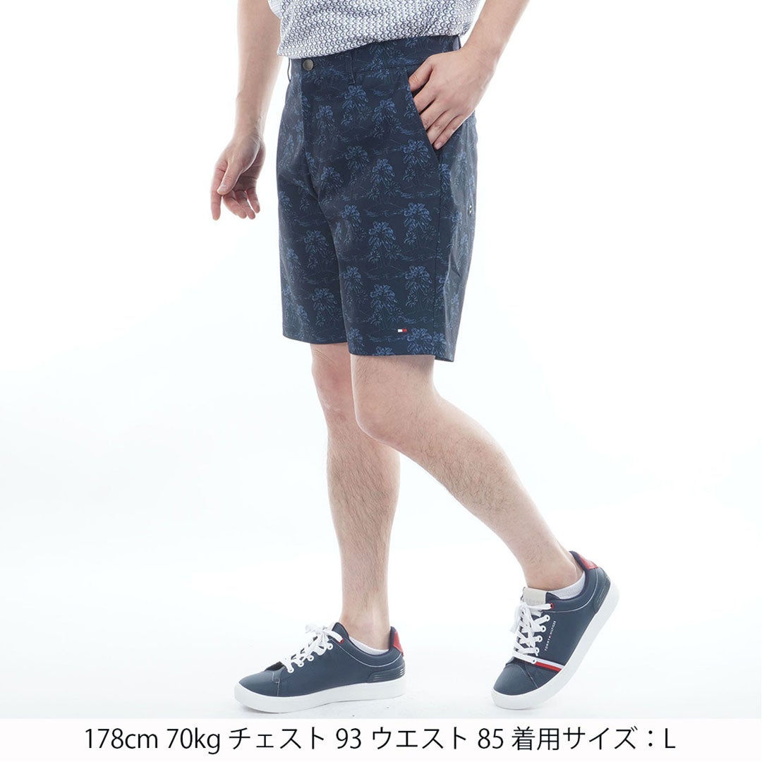 トミー ヒルフィガー ゴルフ TOMMY HILFIGER GOLF メンズ パナマメッシュ ショートパンツ THMA630 パイソン