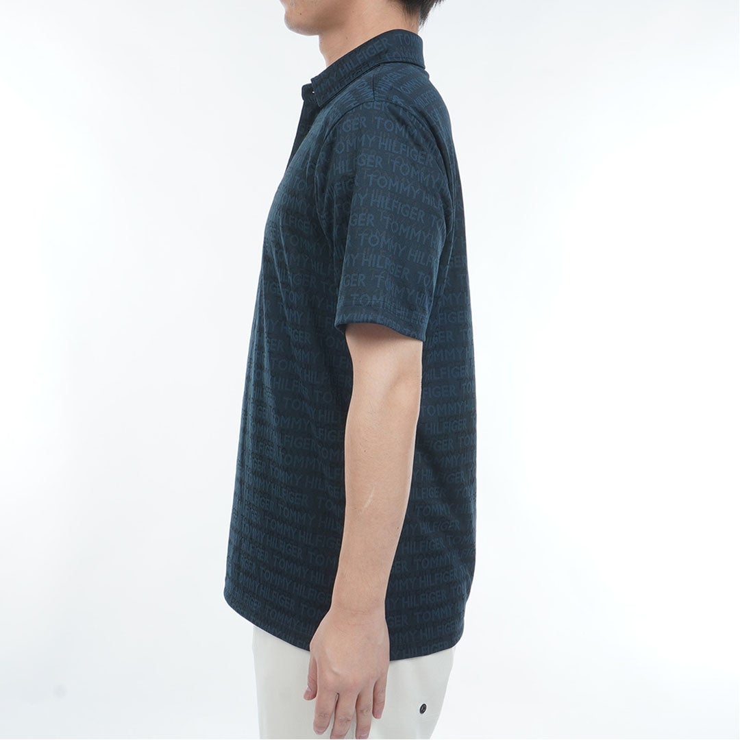 TommyHilfigerGolf トミー ヒルフィガー メンズ ゴルフウェア 半袖 ポロシャツ THMA631 ネイビー 詳細2