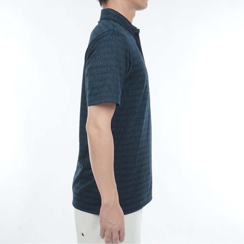 TommyHilfigerGolf トミー ヒルフィガー メンズ ゴルフウェア 半袖 ポロシャツ THMA631 ネイビー 詳細4