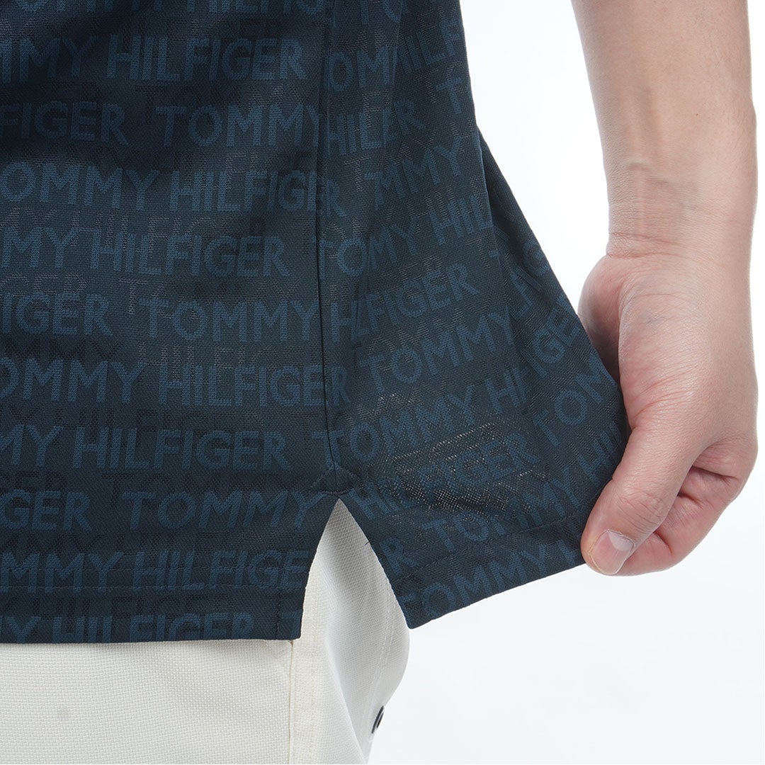 TommyHilfigerGolf トミー ヒルフィガー メンズ ゴルフウェア 半袖 ポロシャツ THMA631 ネイビー 詳細5