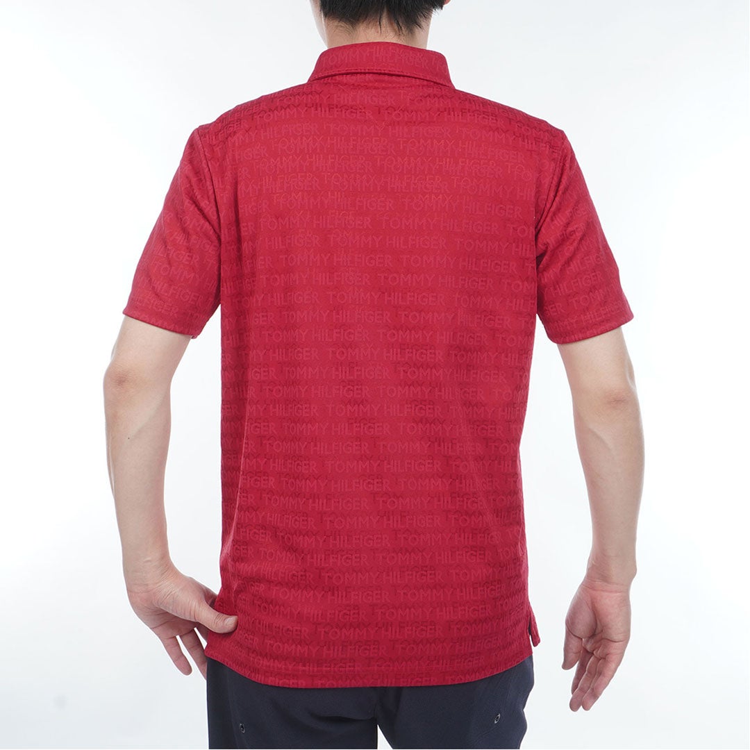 TommyHilfigerGolf トミー ヒルフィガー メンズ ゴルフウェア 半袖 ポロシャツ THMA631 レッド 詳細2