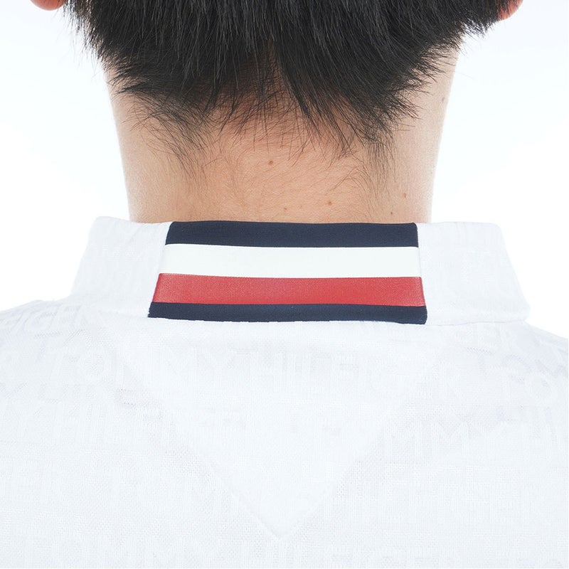 TommyHilfigerGolf トミー ヒルフィガー メンズ ゴルフウェア 半袖 モックネックシャツ THMA632 ホワイト 詳細6