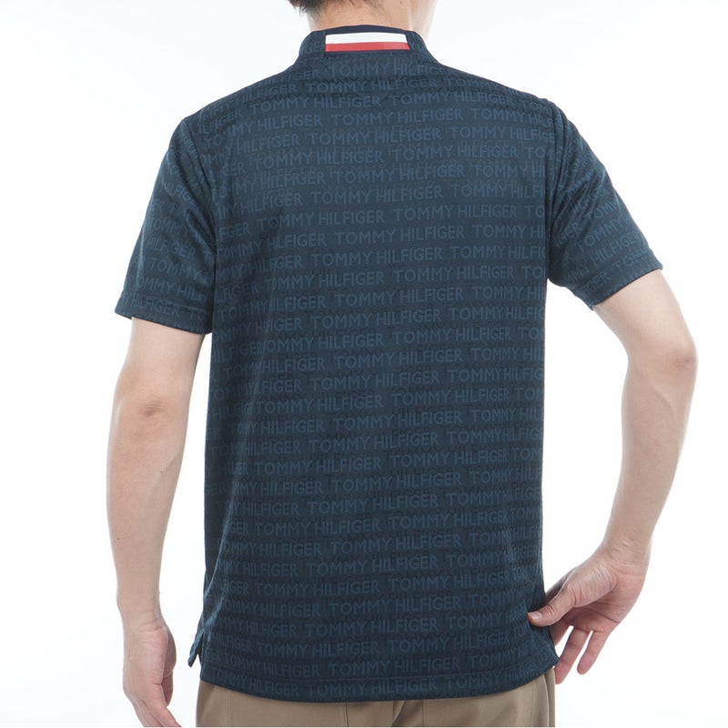 TommyHilfigerGolf トミー ヒルフィガー メンズ ゴルフウェア 半袖 モックネックシャツ THMA632 ネイビー 詳細2