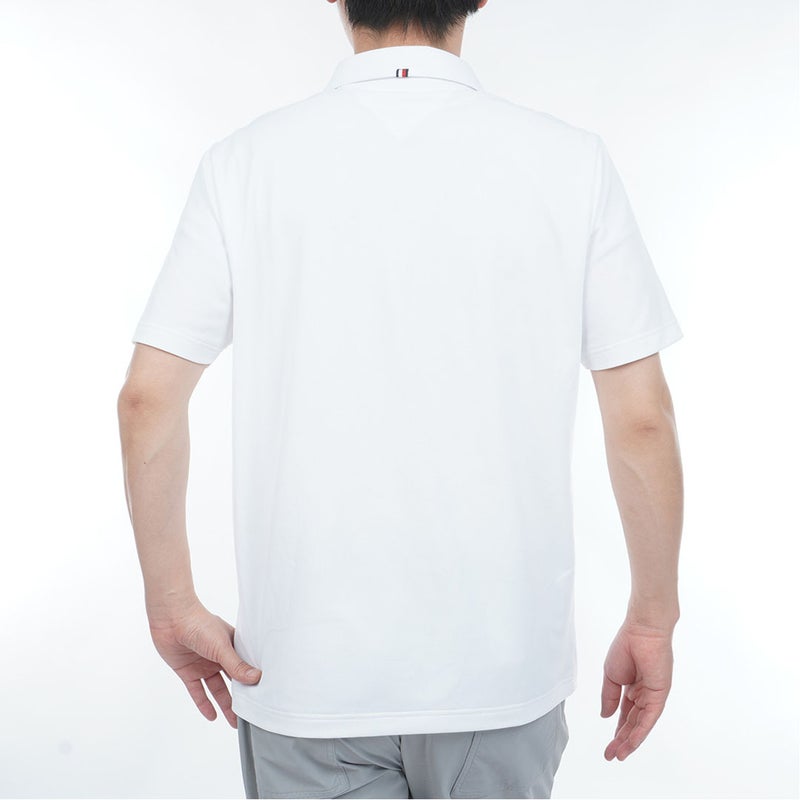 トミー ヒルフィガー ゴルフ TOMMY HILFIGER GOLF メンズ レイブロックワッフル 半袖シャツ THMA633 ホワイト