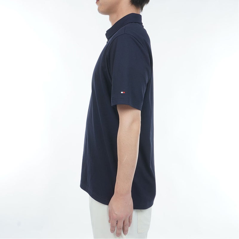 トミー ヒルフィガー ゴルフ TOMMY HILFIGER GOLF メンズ レイブロックワッフル 半袖シャツ THMA633 ネイビー