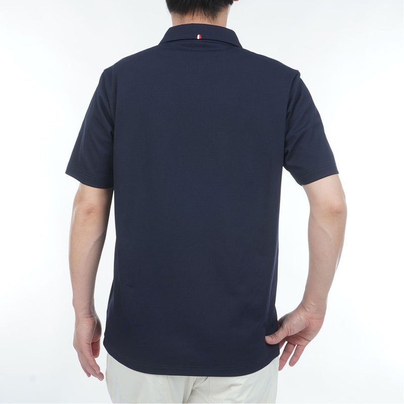 トミー ヒルフィガー ゴルフ TOMMY HILFIGER GOLF メンズ レイブロックワッフル 半袖シャツ THMA633 ネイビー