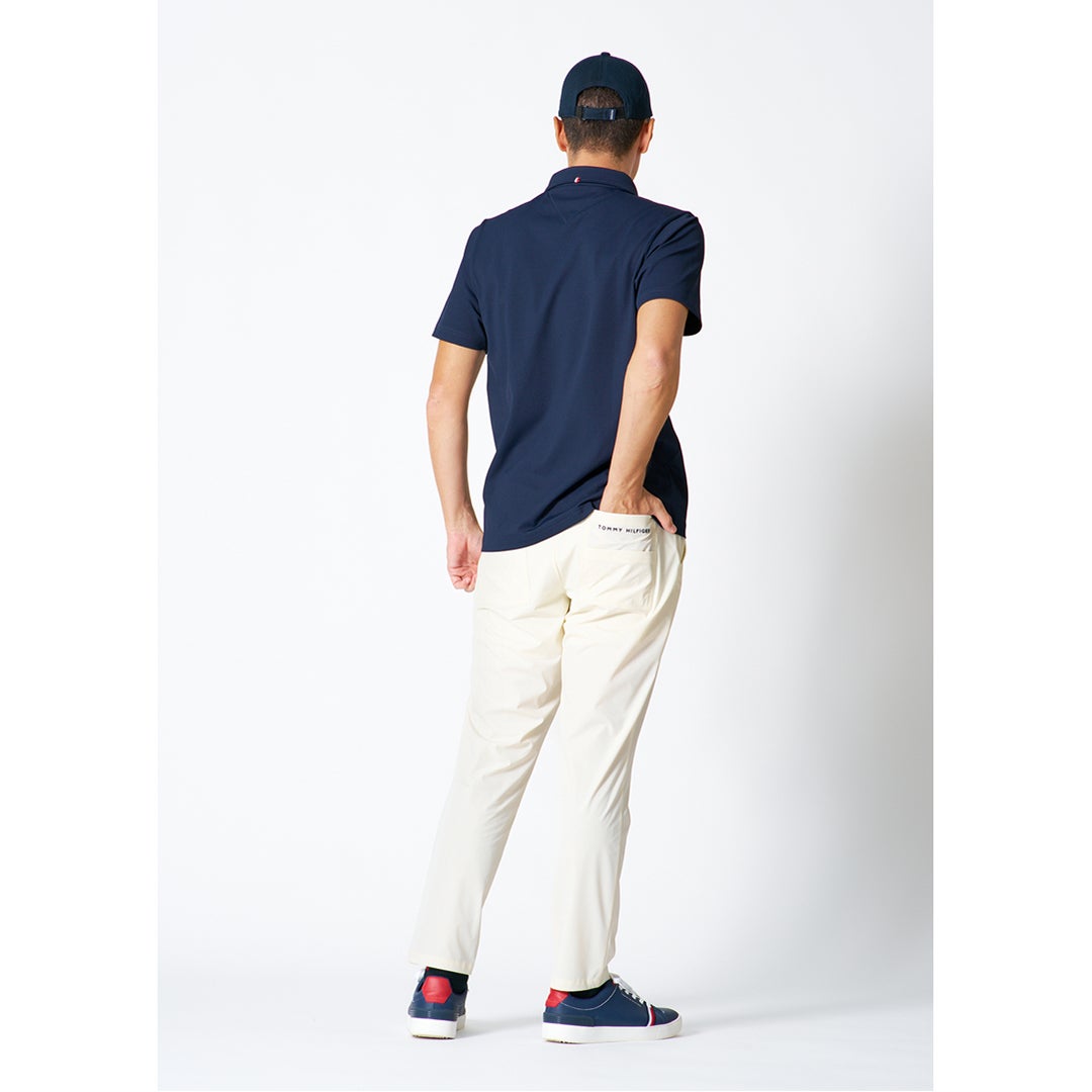 トミー ヒルフィガー ゴルフ TOMMY HILFIGER GOLF メンズ レイブロックワッフル 半袖シャツ THMA633 ネイビー