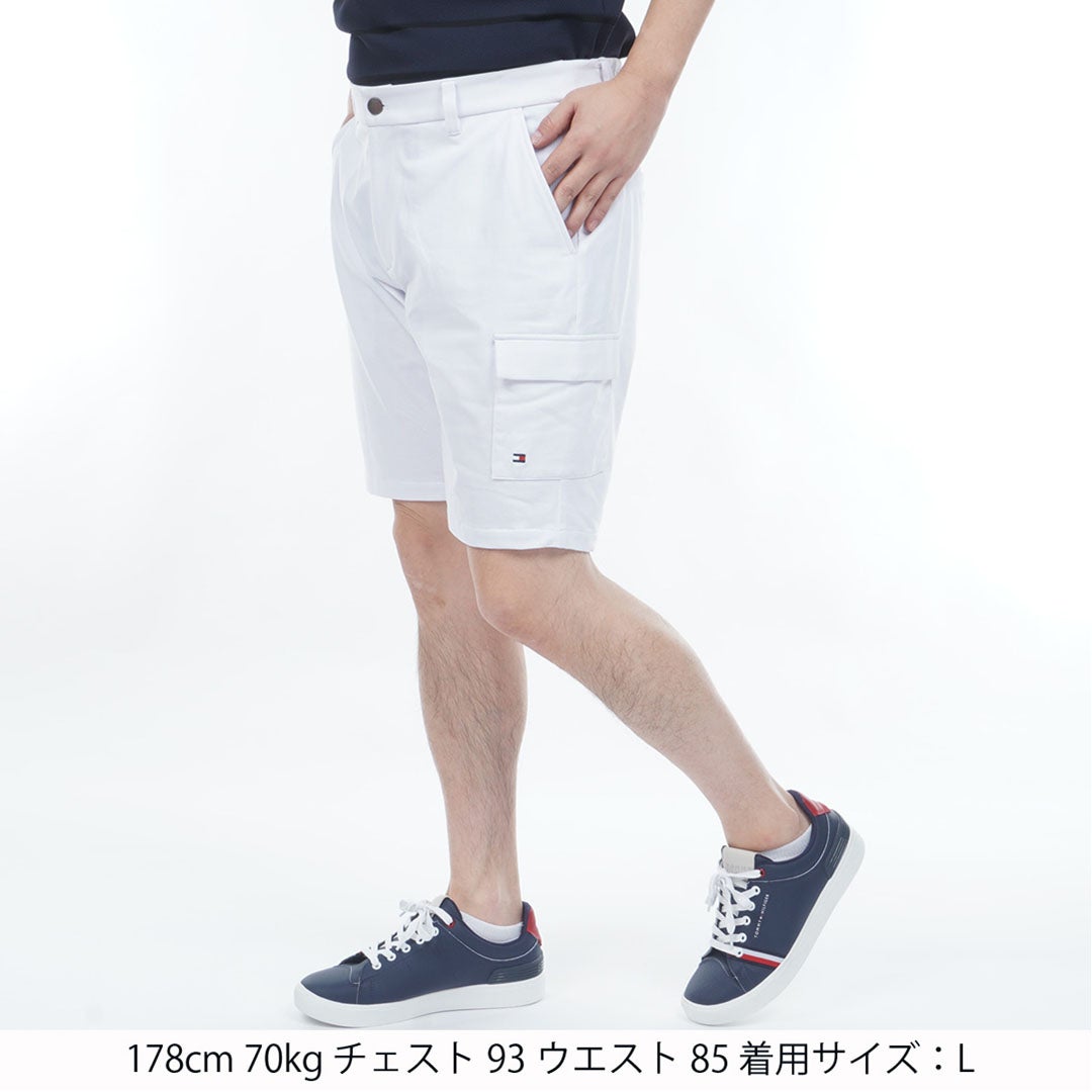 TommyHilfigerGolf トミー ヒルフィガー メンズ ゴルフウェア ショートパンツ THMA636 ホワイト 詳細1