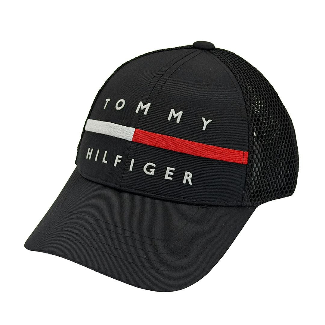 トミー ヒルフィガー ゴルフ TOMMY HILFIGER GOLF メンズ レディース ユニセックス キャップ エアメッシュ THMB6S01 ブラック