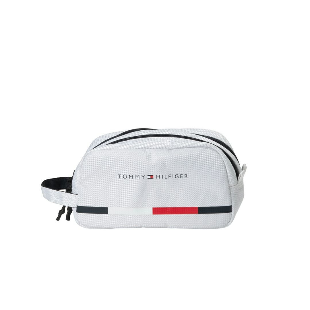 トミー ヒルフィガー ゴルフ TOMMY HILFIGER GOLF メンズ レディース ユニセックス ポーチ シグネチャー THMG6SEC ホワイト
