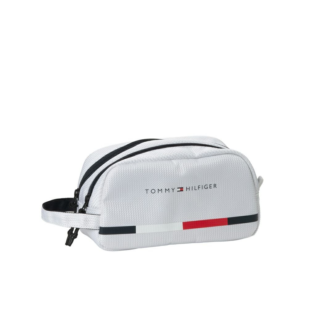 トミー ヒルフィガー ゴルフ TOMMY HILFIGER GOLF メンズ レディース ユニセックス ポーチ シグネチャー THMG6SEC ホワイト