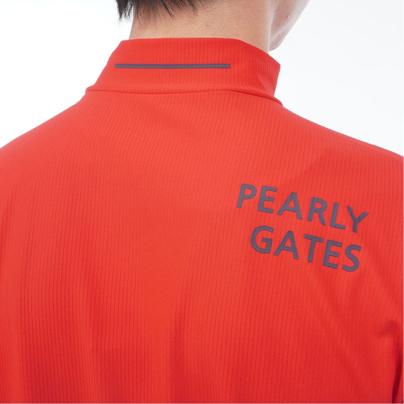 パーリーゲイツ PEARLY GATES メンズ 4WAYストレッチリップル半袖ハイネックカットソー PAMA63A レッド 詳細7