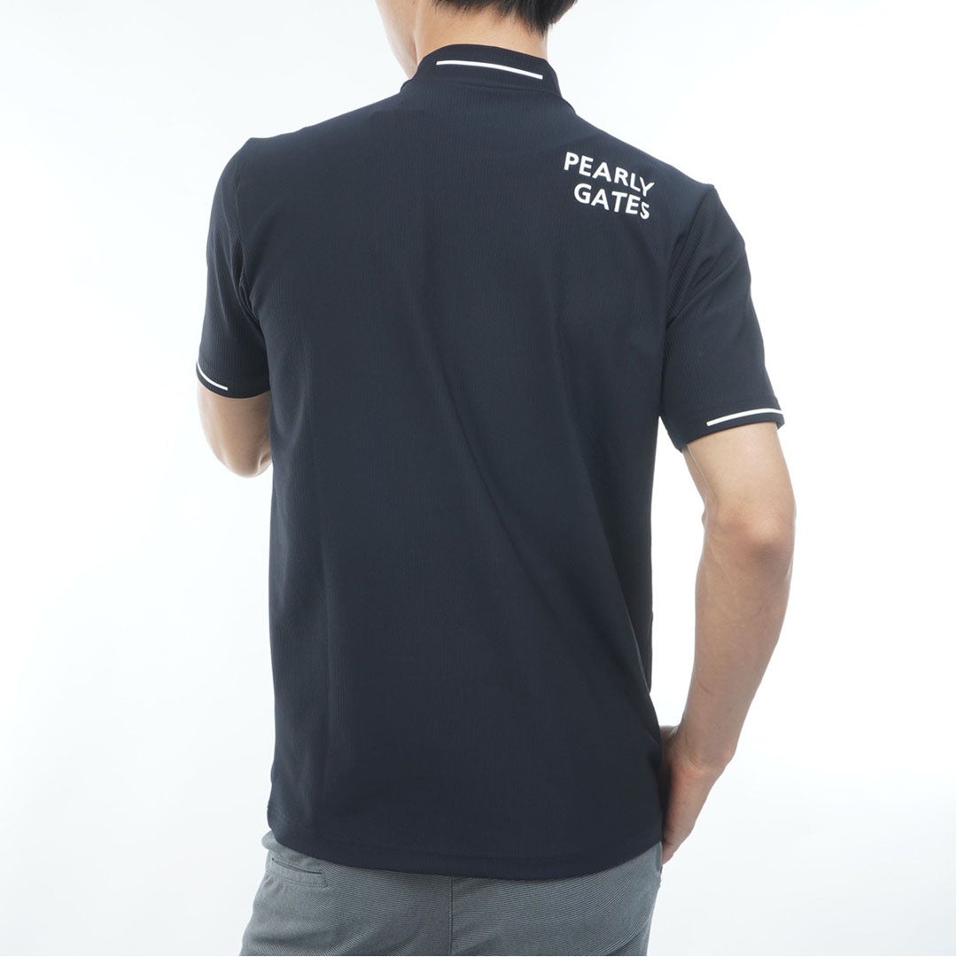 パーリーゲイツ PEARLY GATES メンズ 4WAYストレッチリップル半袖ハイネックカットソー PAMA63A ネイビー 詳細15